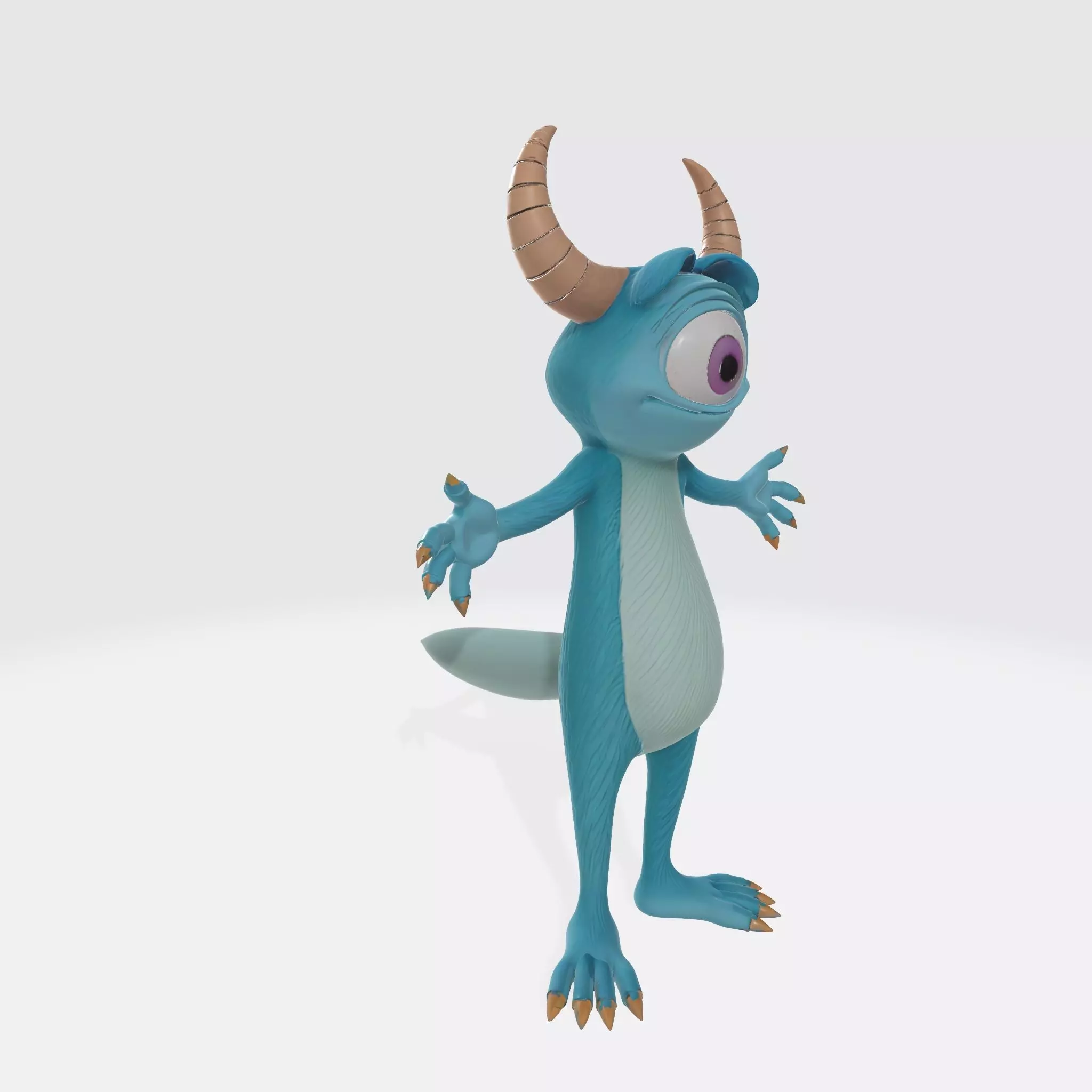 Monster Character 33 Low-poly 3D model_1