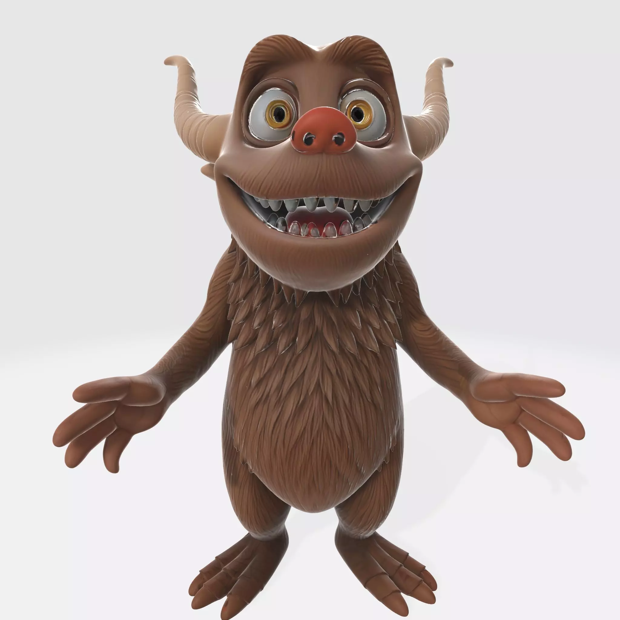 Monster Character 32 Low-poly 3D model_0