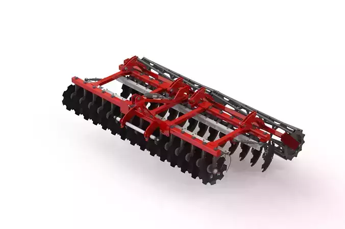 WG 0007 - Mounted heavy disc harrow 4m