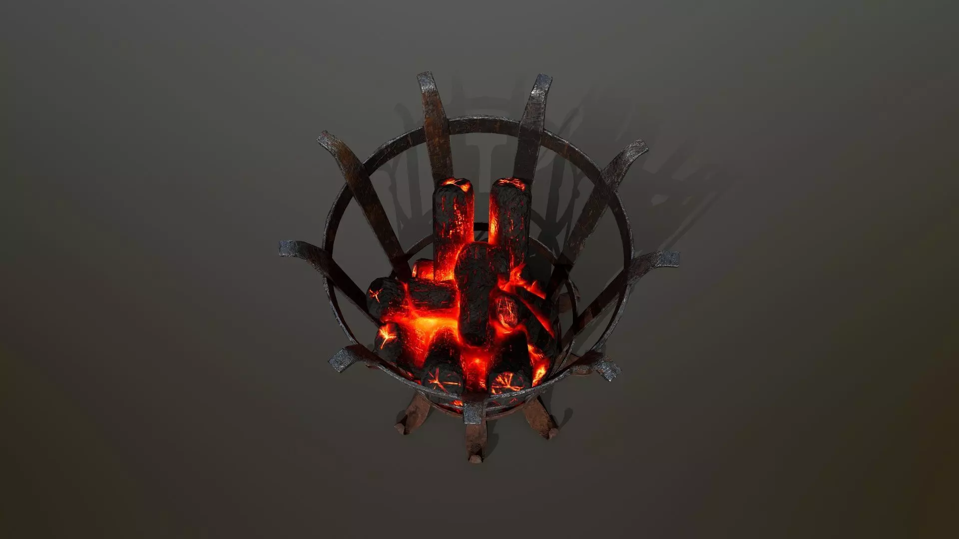 Medieval Braziers Lights   Low-poly 3D model_18