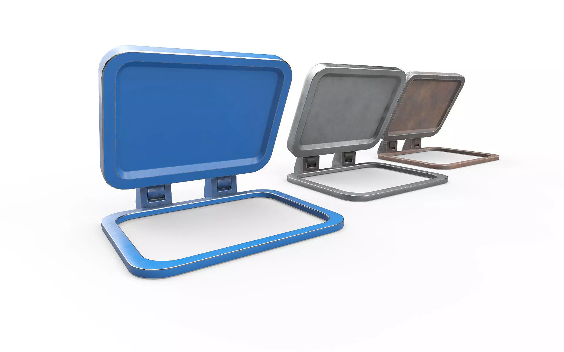 Old Hatch v2 Low-poly 3D model_4