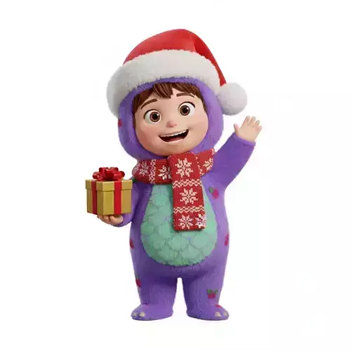 Adorable Christmas Boo in Monster Suit 3D Print Model 3D print model Adorable Christmas Boo in Monster Suit 3D Print Model 3D print model