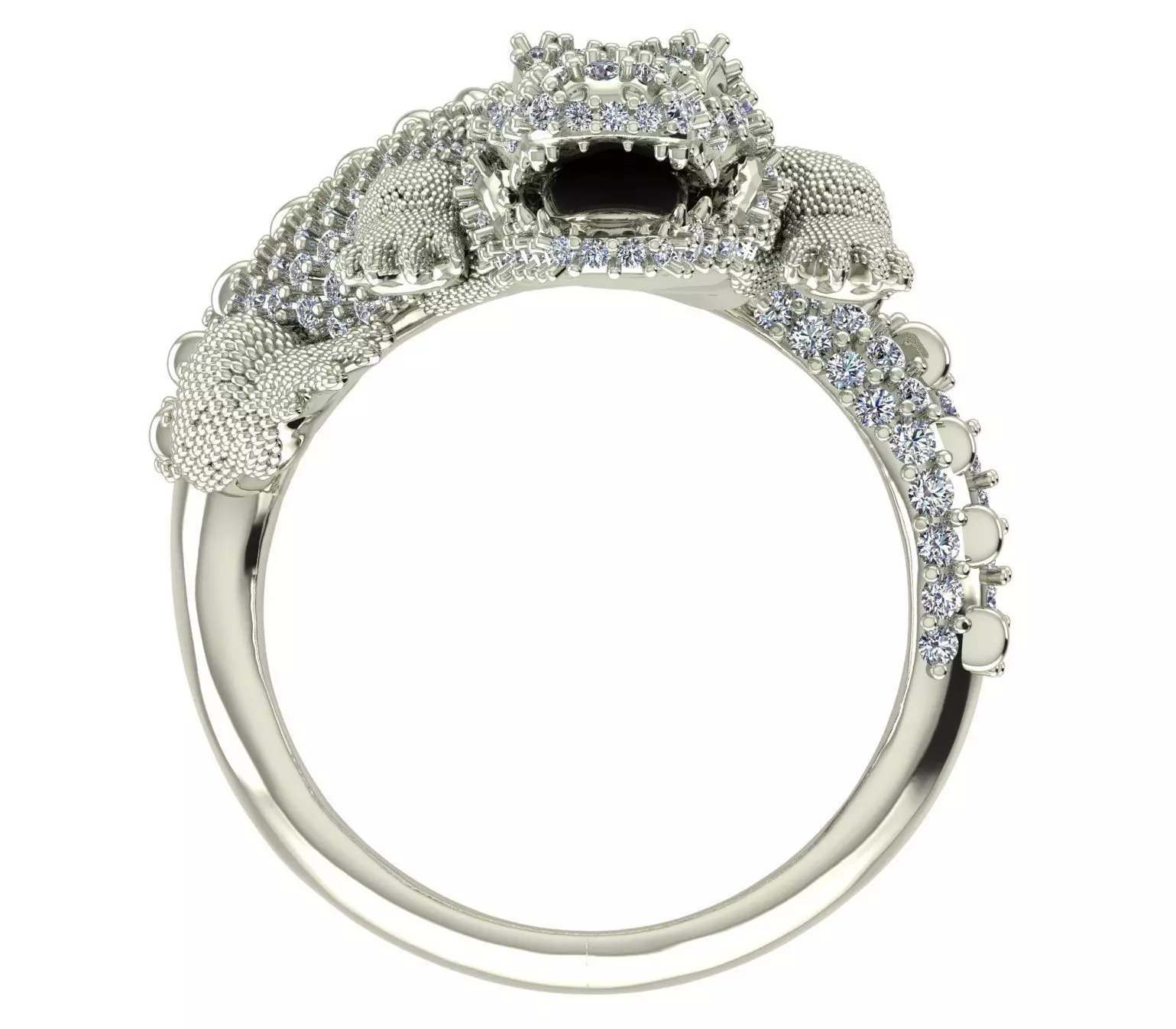 Crocodiles ring 3D print model 3D print model_6