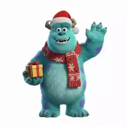 Christmas Winter Sulley from Monsters  3D Print 3D print model