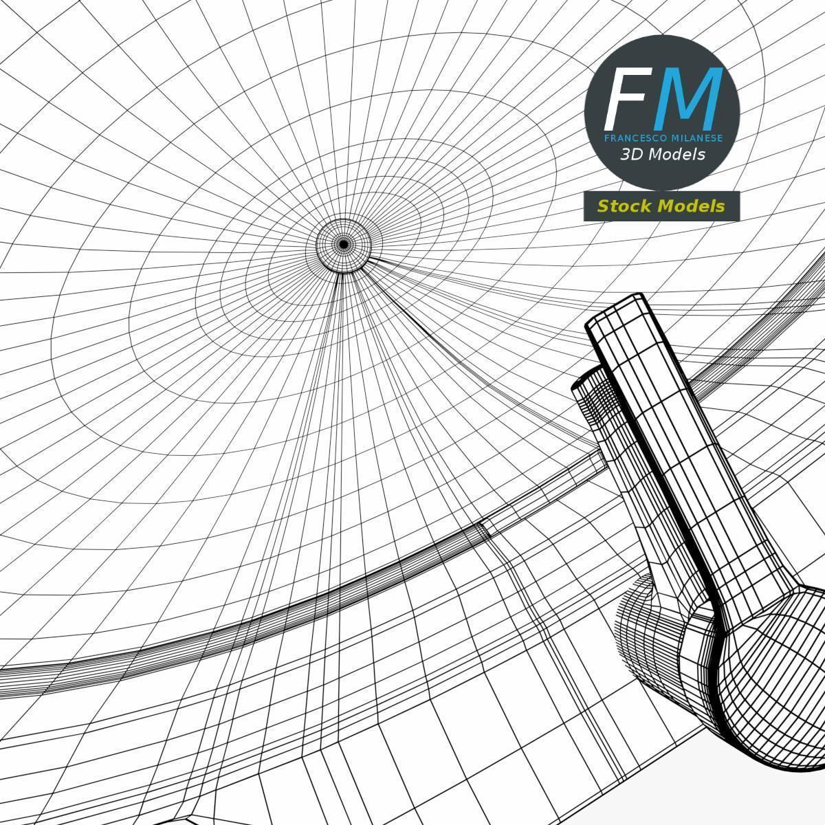 Washbasin sink 3D model_8