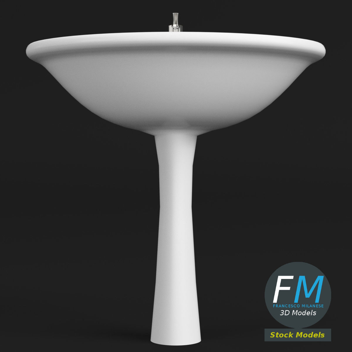 Washbasin sink 3D model_3