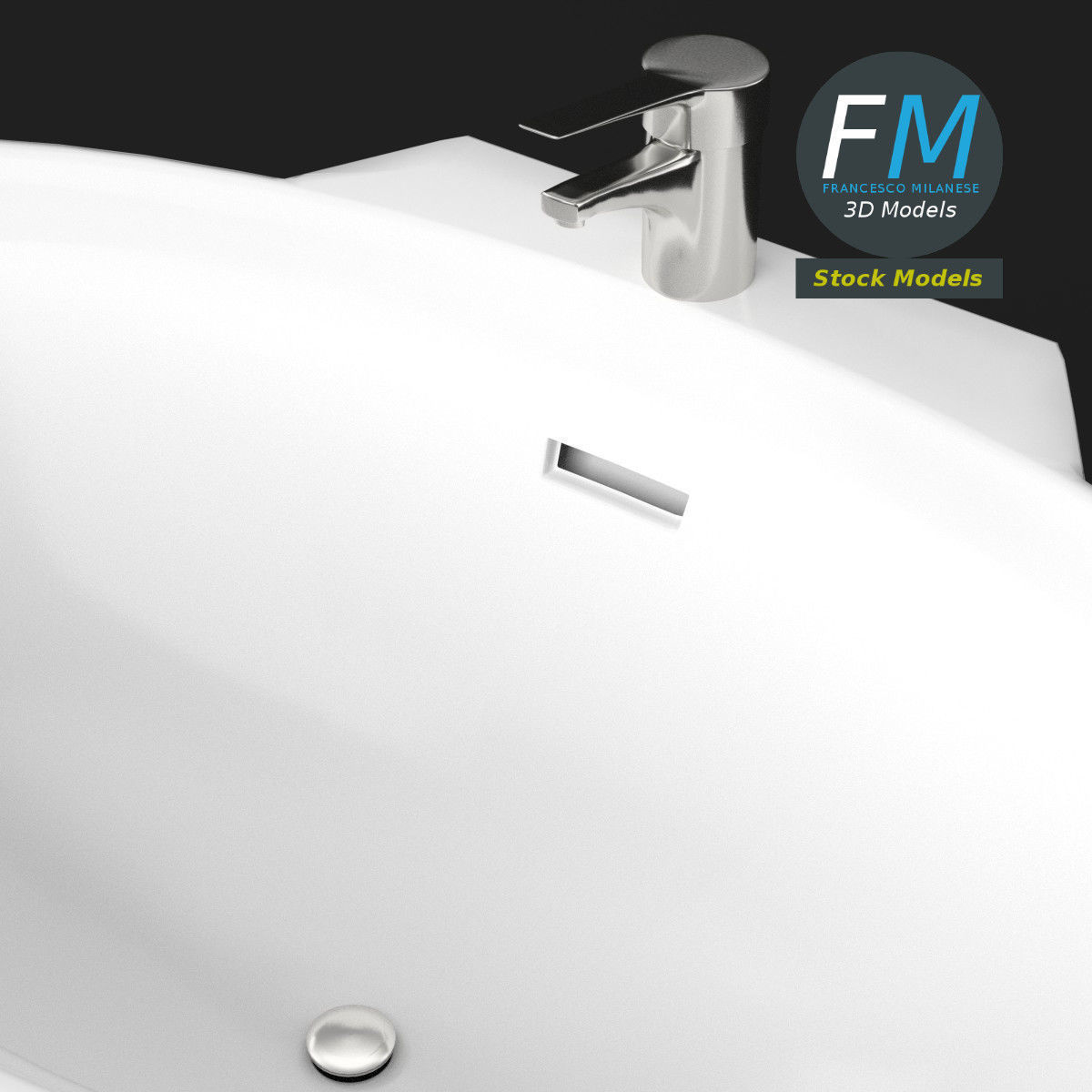 Washbasin sink 3D model_5