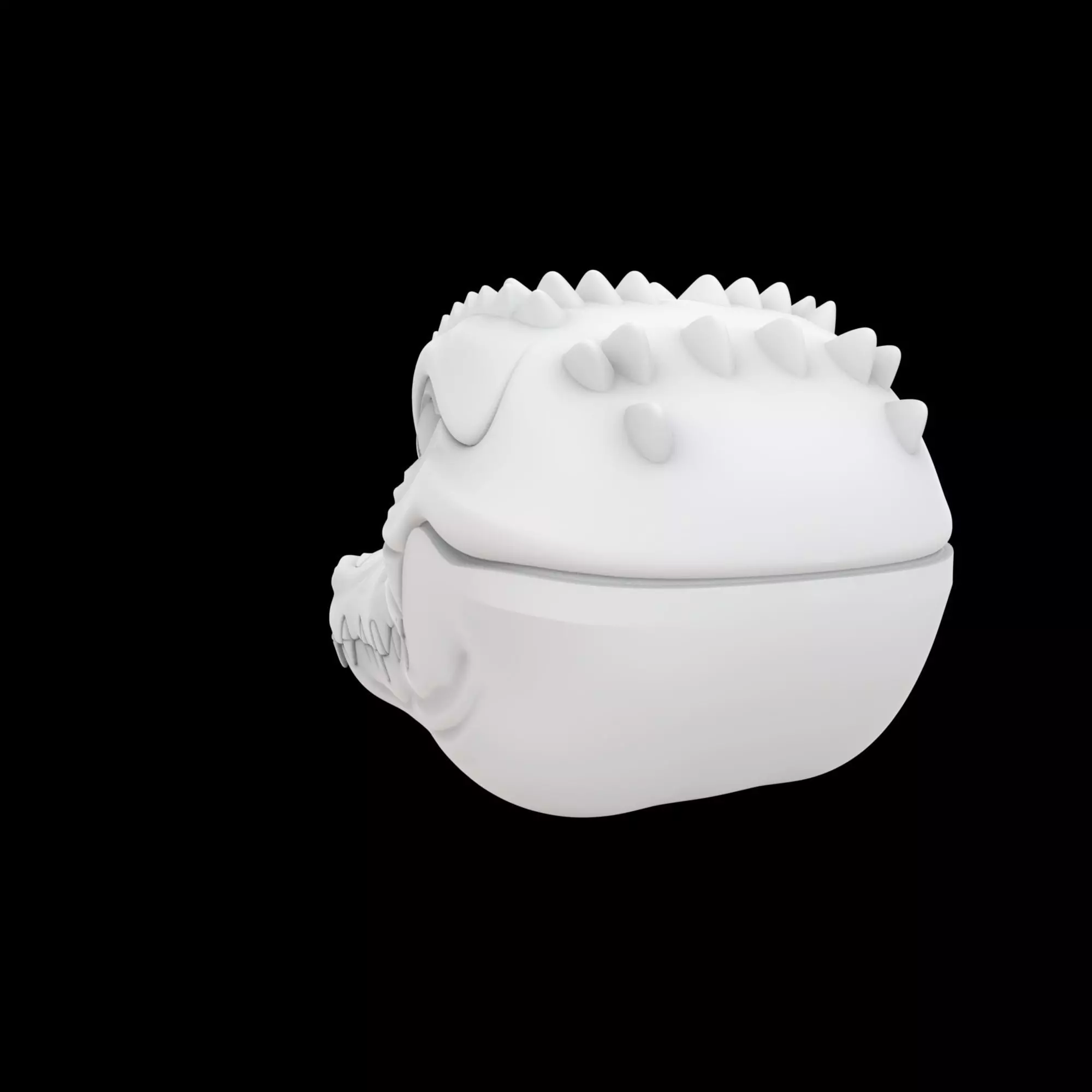 Anthro Crocodile Helm 3D Print Model 3D print model_3