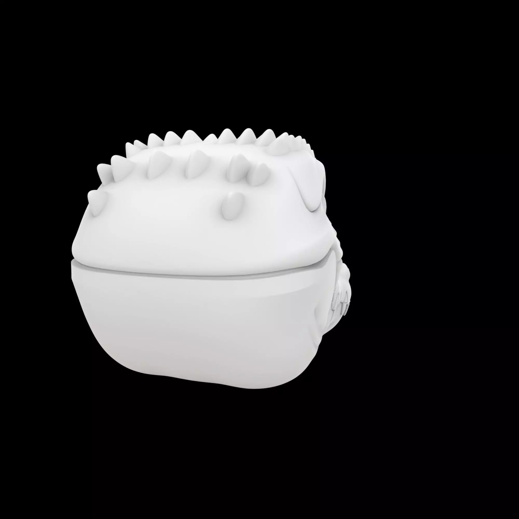 Anthro Crocodile Helm 3D Print Model 3D print model_4
