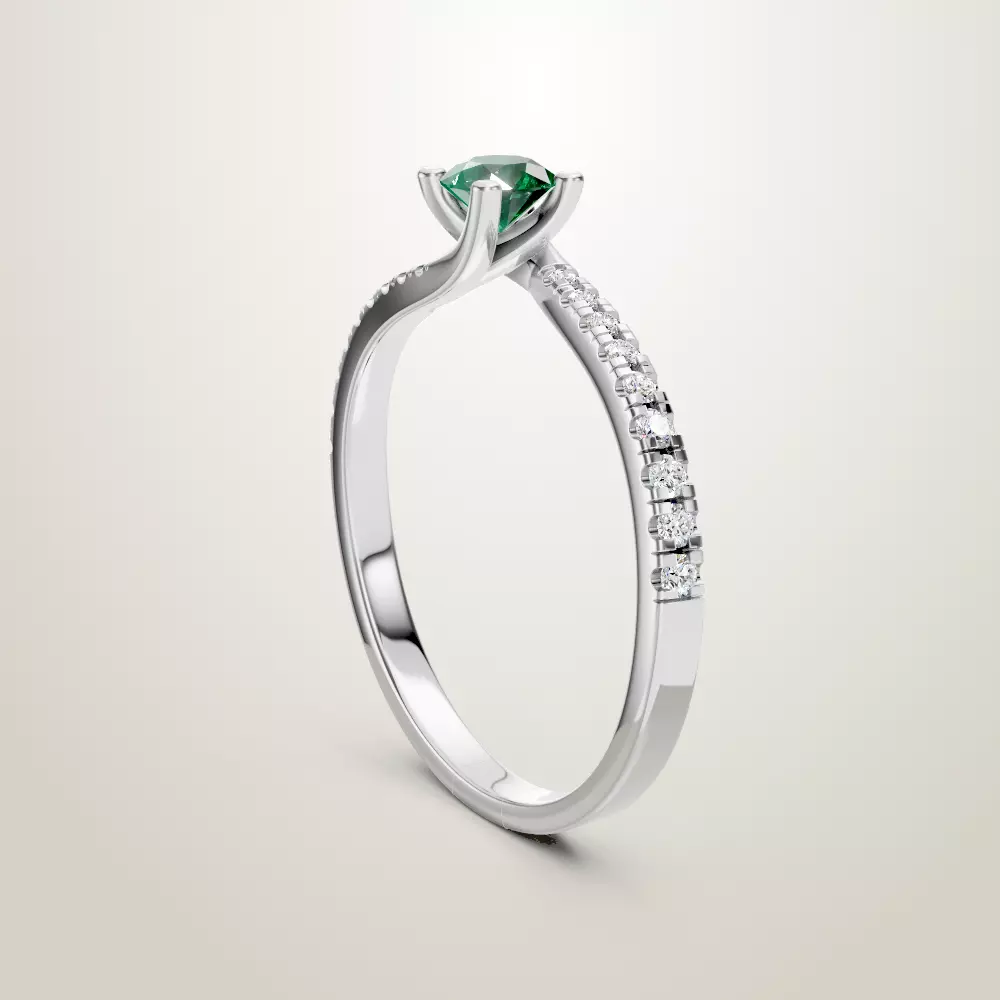 Engagement Wedding Ring 159 3D print model