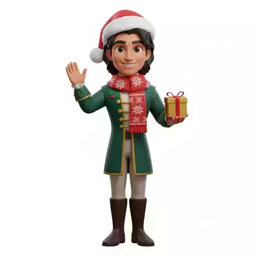 Christmas Prince Naveen 3D Model STL 3D print model Christmas Prince Naveen 3D Model STL 3D print model