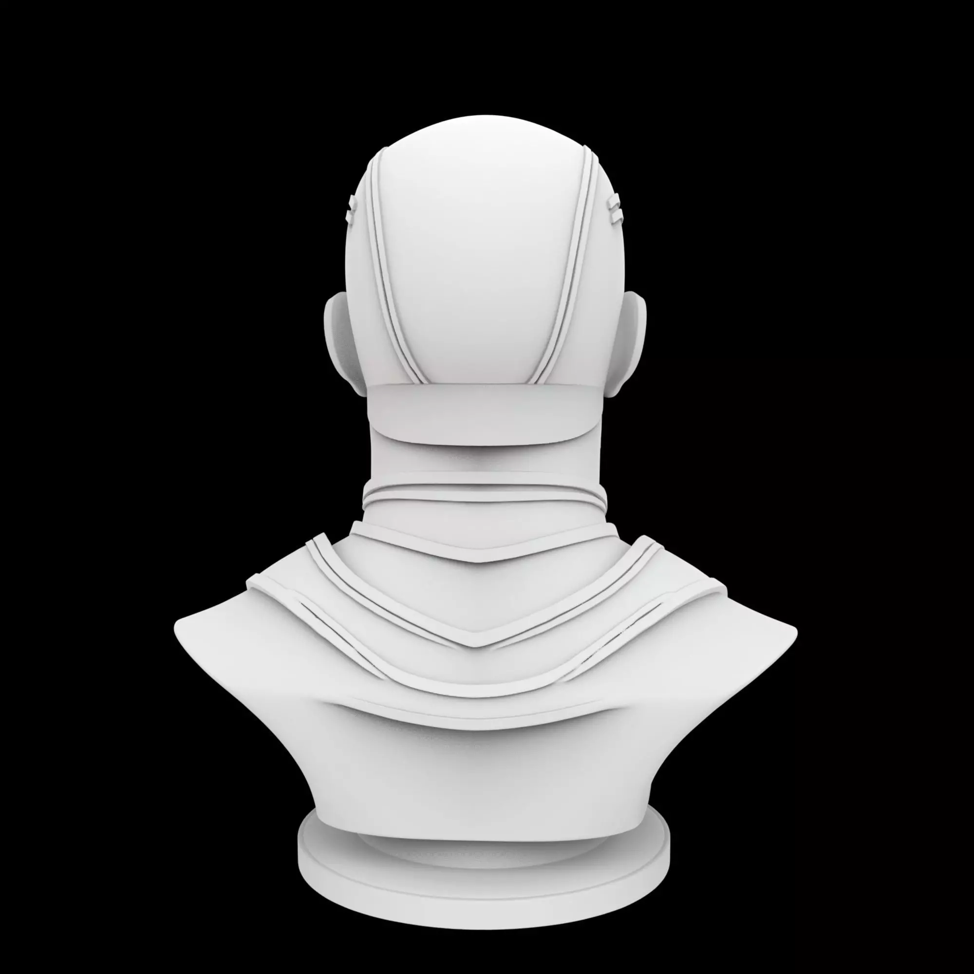 Captain America Hero Bust 3D Print Model 3D print model_3