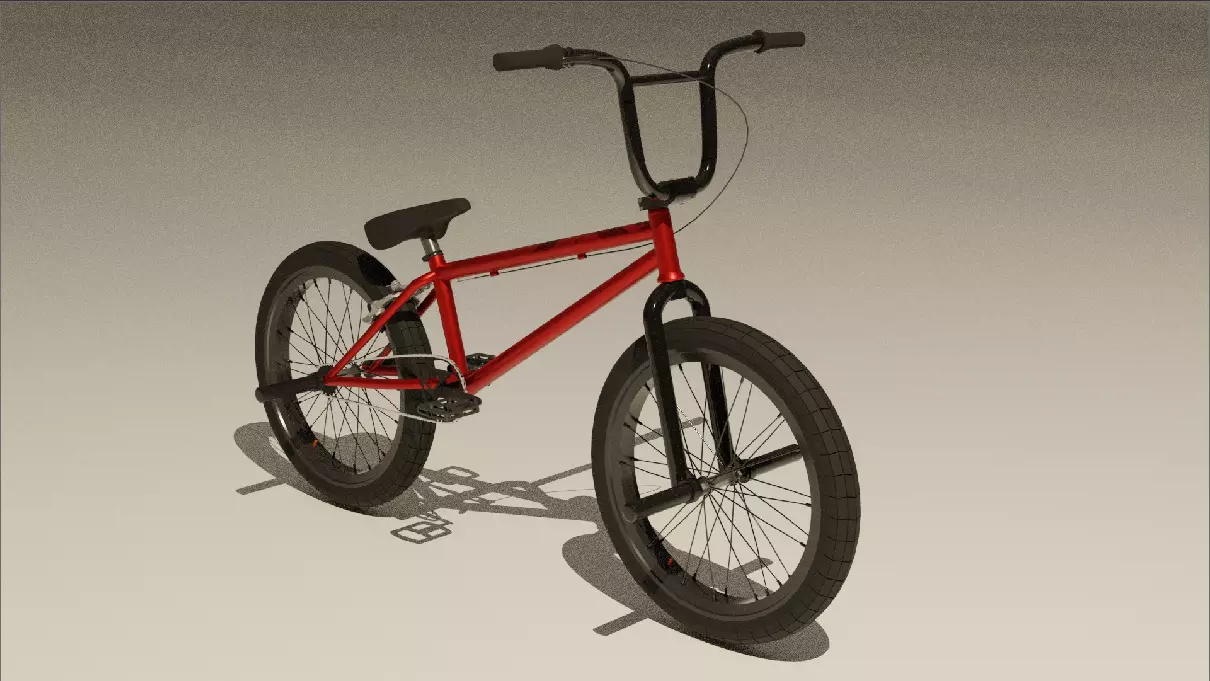 BMX Bicycle 3D model_0