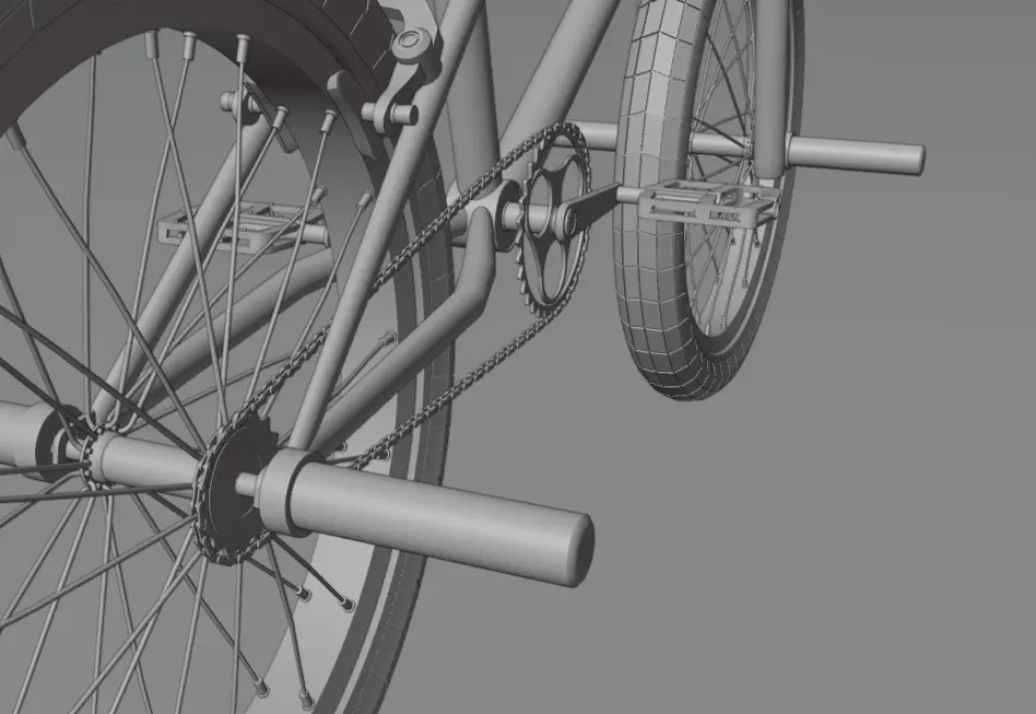BMX Bicycle 3D model_6