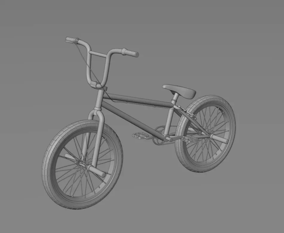 BMX Bicycle 3D model_3