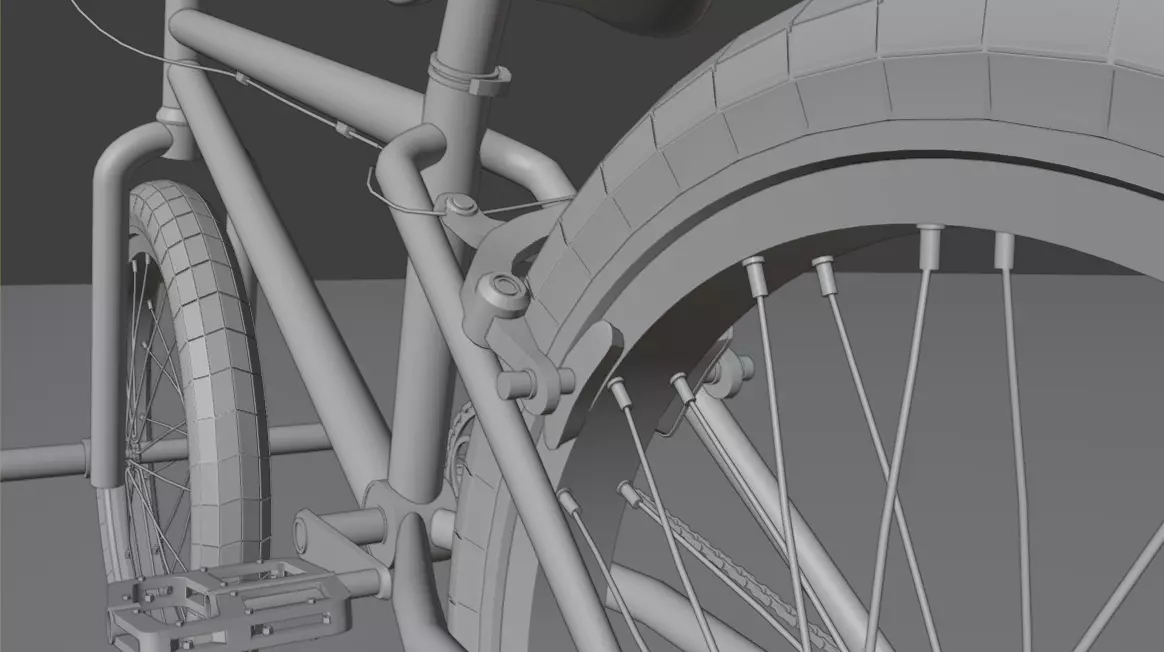 BMX Bicycle 3D model_10