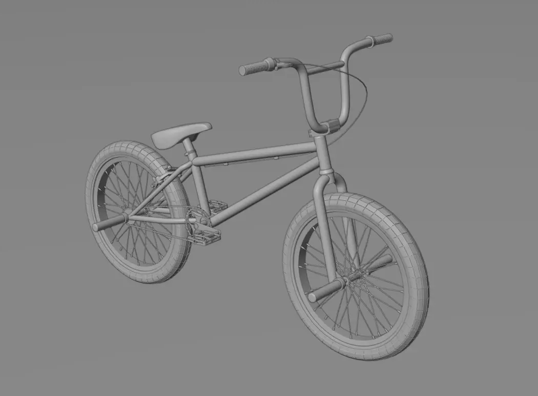 BMX Bicycle 3D model_2