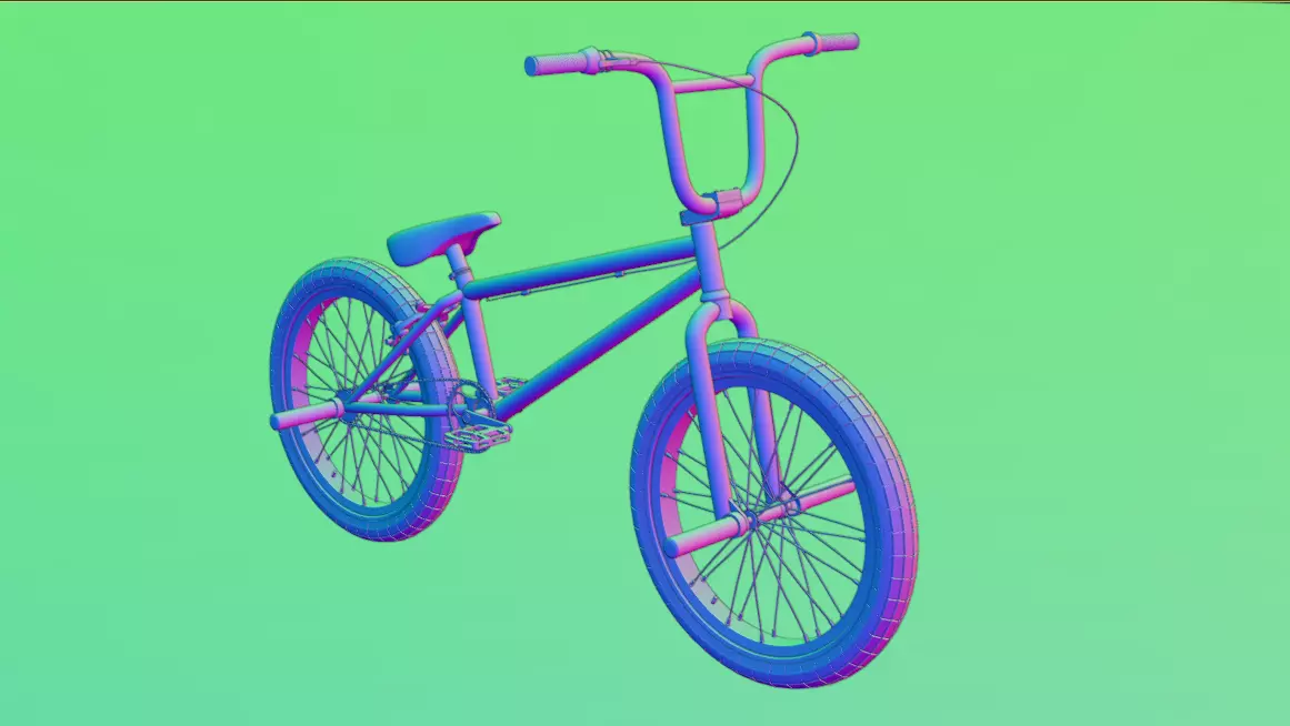 BMX Bicycle 3D model_12
