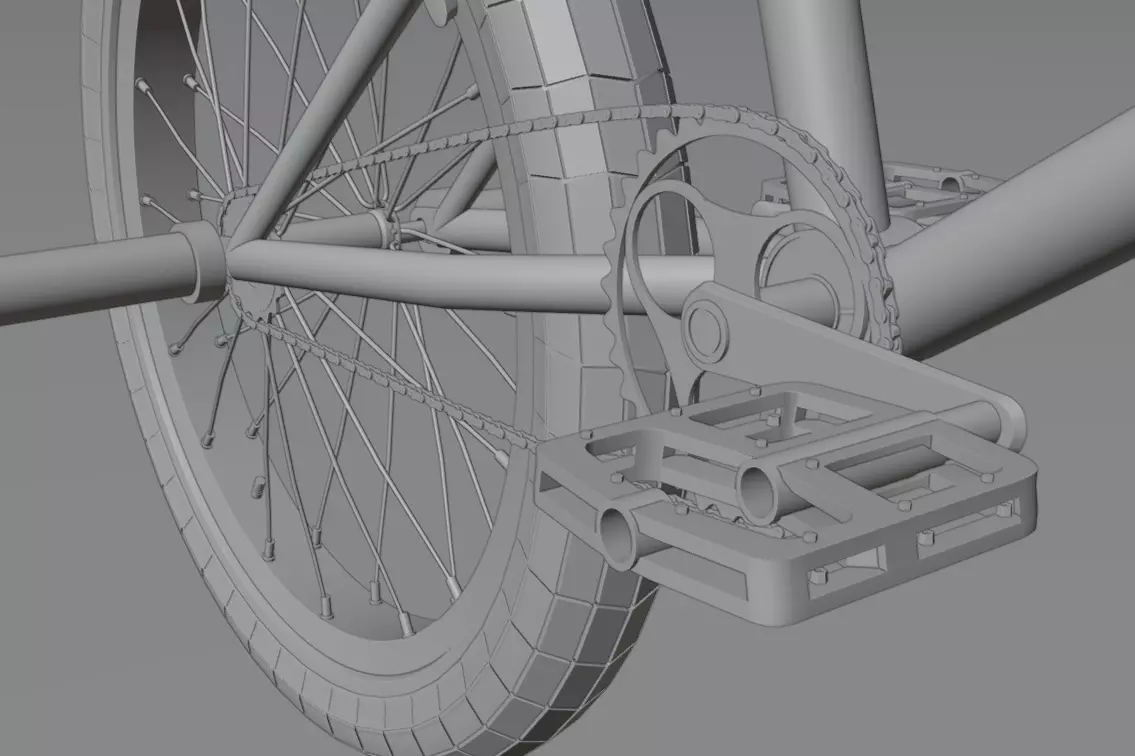 BMX Bicycle 3D model_7