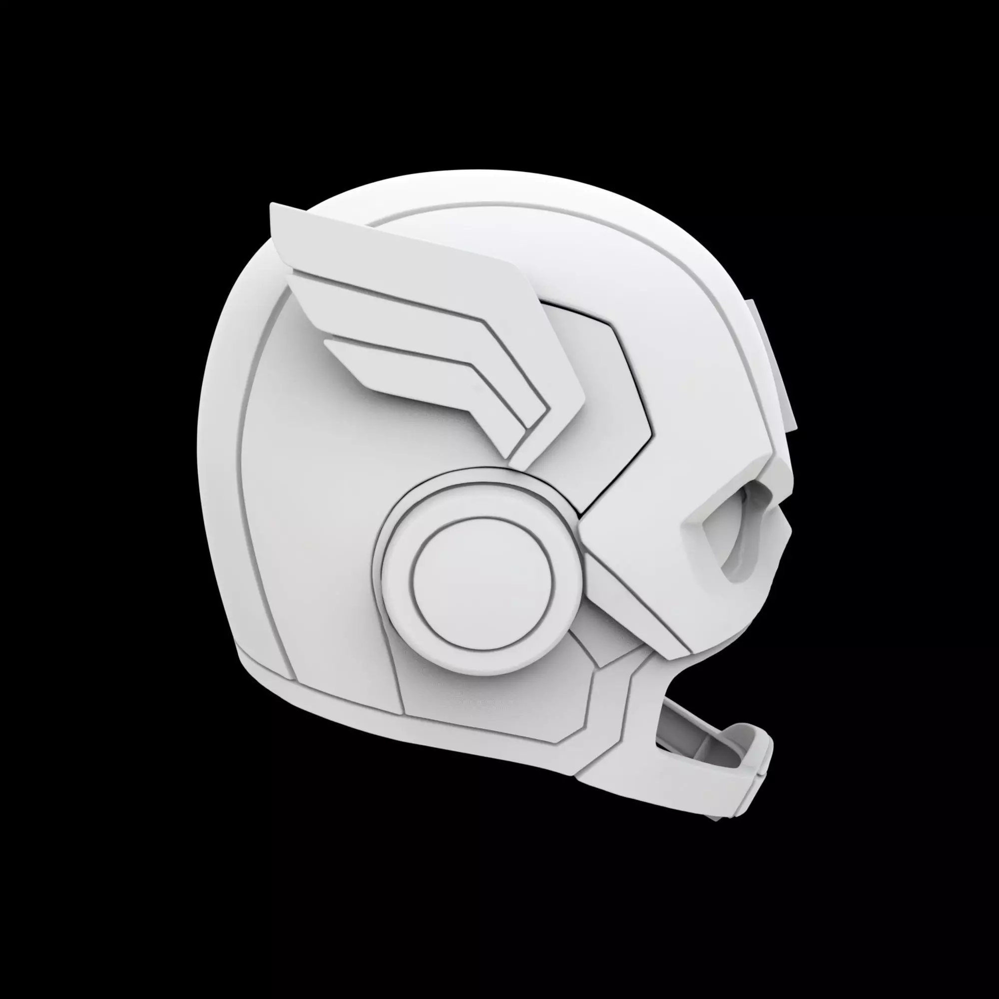 Captain America Stylized Helm 3D Print Model 3D print model_0