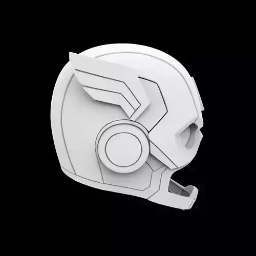 Captain America Stylized Helm 3D Print Model
