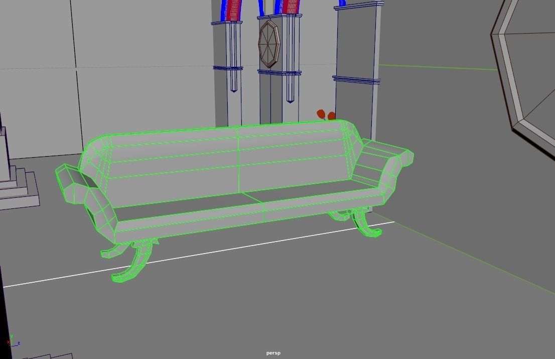 Lost Temple Model for FPS Game 3D model_14