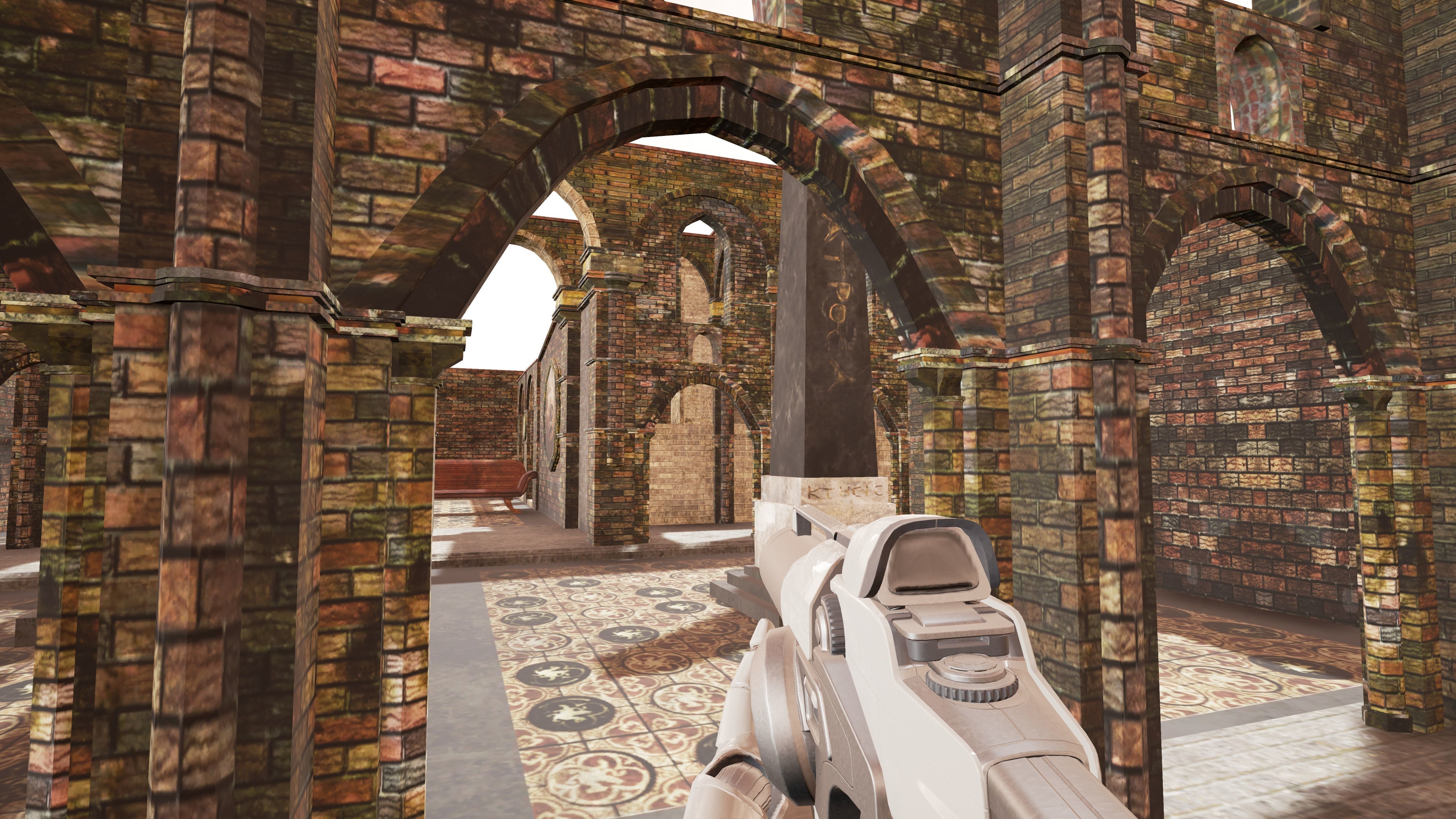 Lost Temple Model for FPS Game 3D model_6