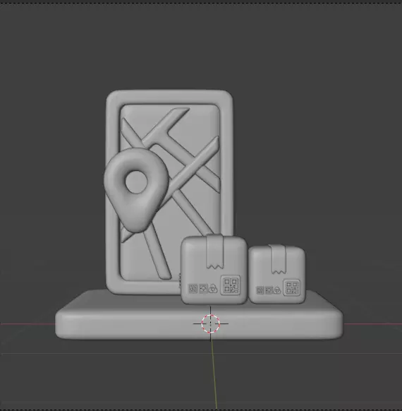 Modern Delivery and Logistics Service  3d icon set 3D model_33