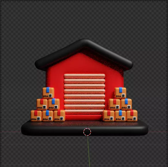 Modern Delivery and Logistics Service  3d icon set 3D model_102