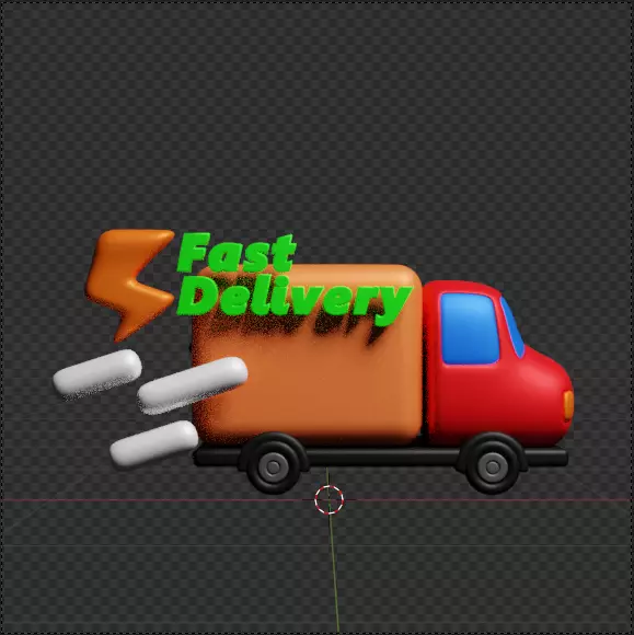 Modern Delivery and Logistics Service  3d icon set 3D model_58