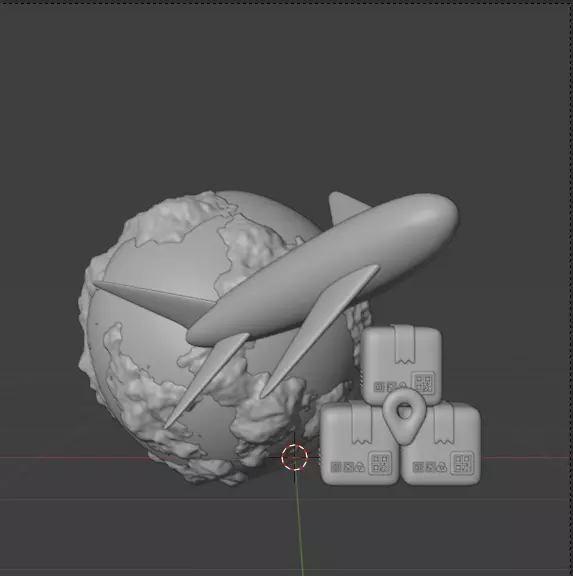 Modern Delivery and Logistics Service  3d icon set 3D model_75