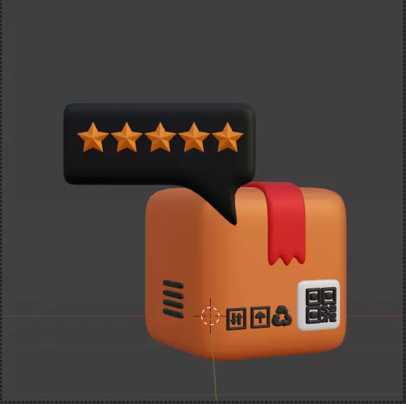 Modern Delivery and Logistics Service  3d icon set 3D model_69