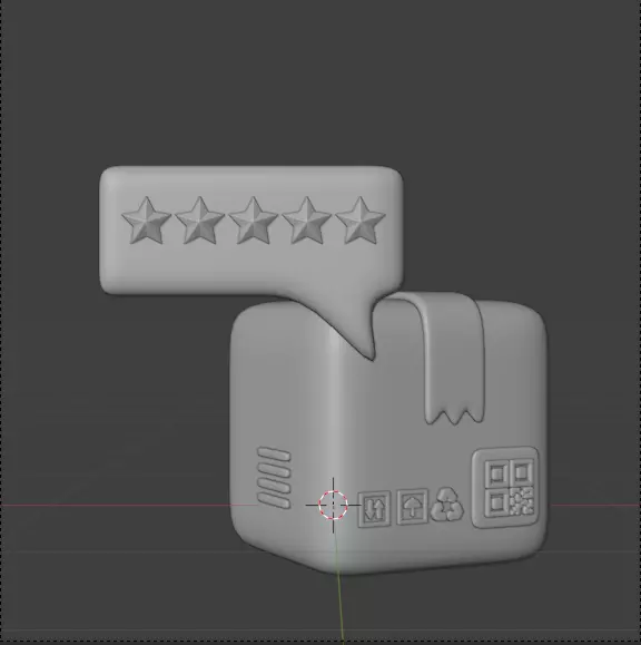 Modern Delivery and Logistics Service  3d icon set 3D model_67