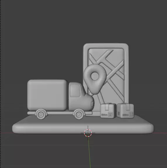 Modern Delivery and Logistics Service  3d icon set 3D model_40