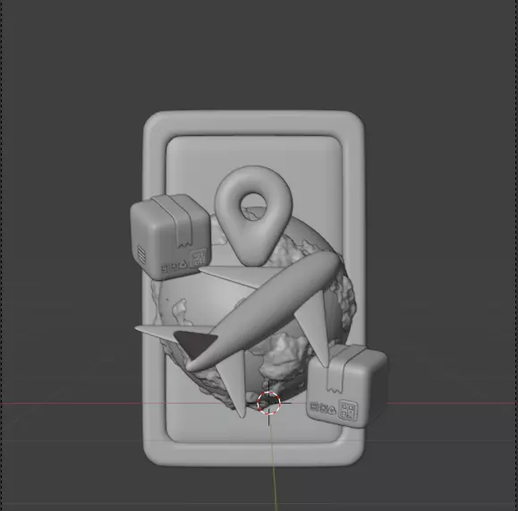 Modern Delivery and Logistics Service  3d icon set 3D model_87