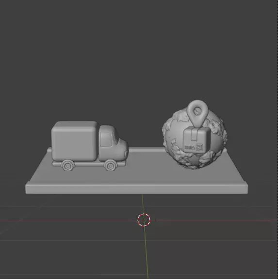 Modern Delivery and Logistics Service  3d icon set 3D model_51