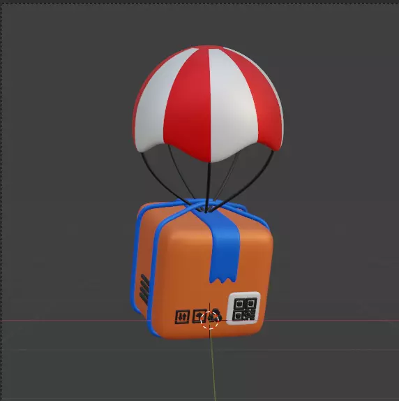 Modern Delivery and Logistics Service  3d icon set 3D model_7