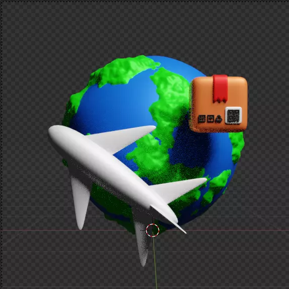 Modern Delivery and Logistics Service  3d icon set 3D model_13