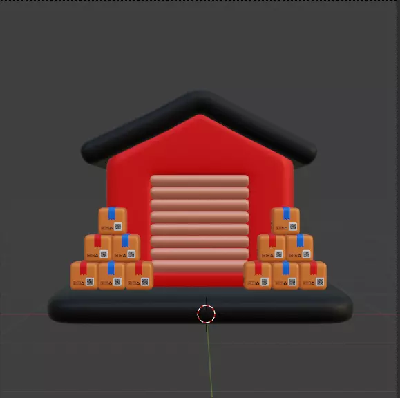 Modern Delivery and Logistics Service  3d icon set 3D model_101