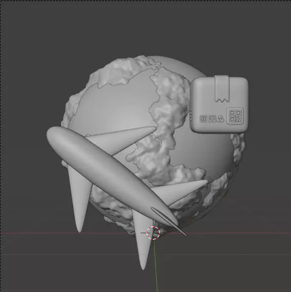 Modern Delivery and Logistics Service  3d icon set 3D model_10