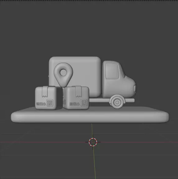 Modern Delivery and Logistics Service  3d icon set 3D model_36