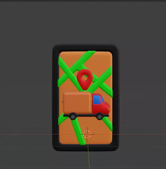 Modern Delivery and Logistics Service  3d icon set 3D model_97