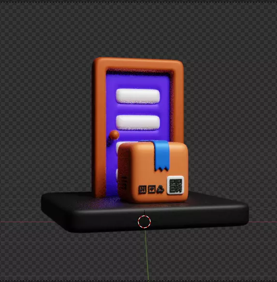 Modern Delivery and Logistics Service  3d icon set 3D model_32