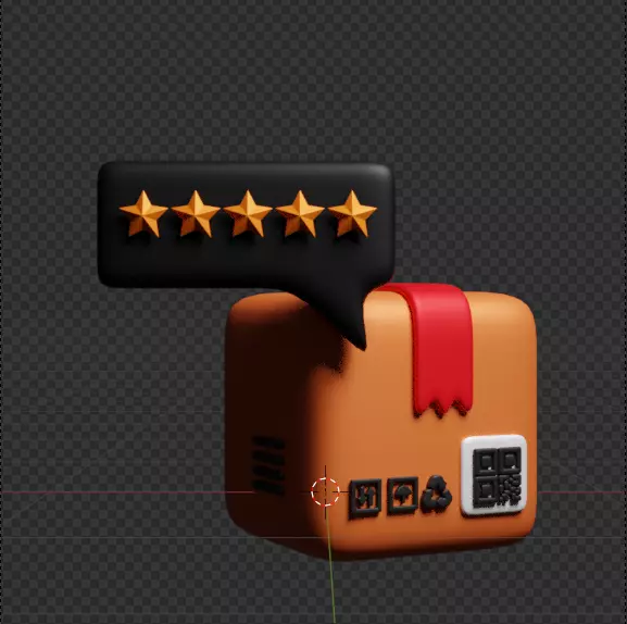 Modern Delivery and Logistics Service  3d icon set 3D model_70