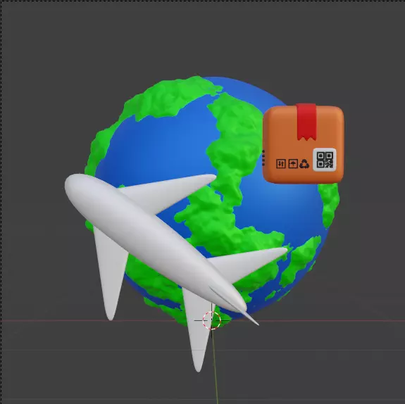 Modern Delivery and Logistics Service  3d icon set 3D model_12