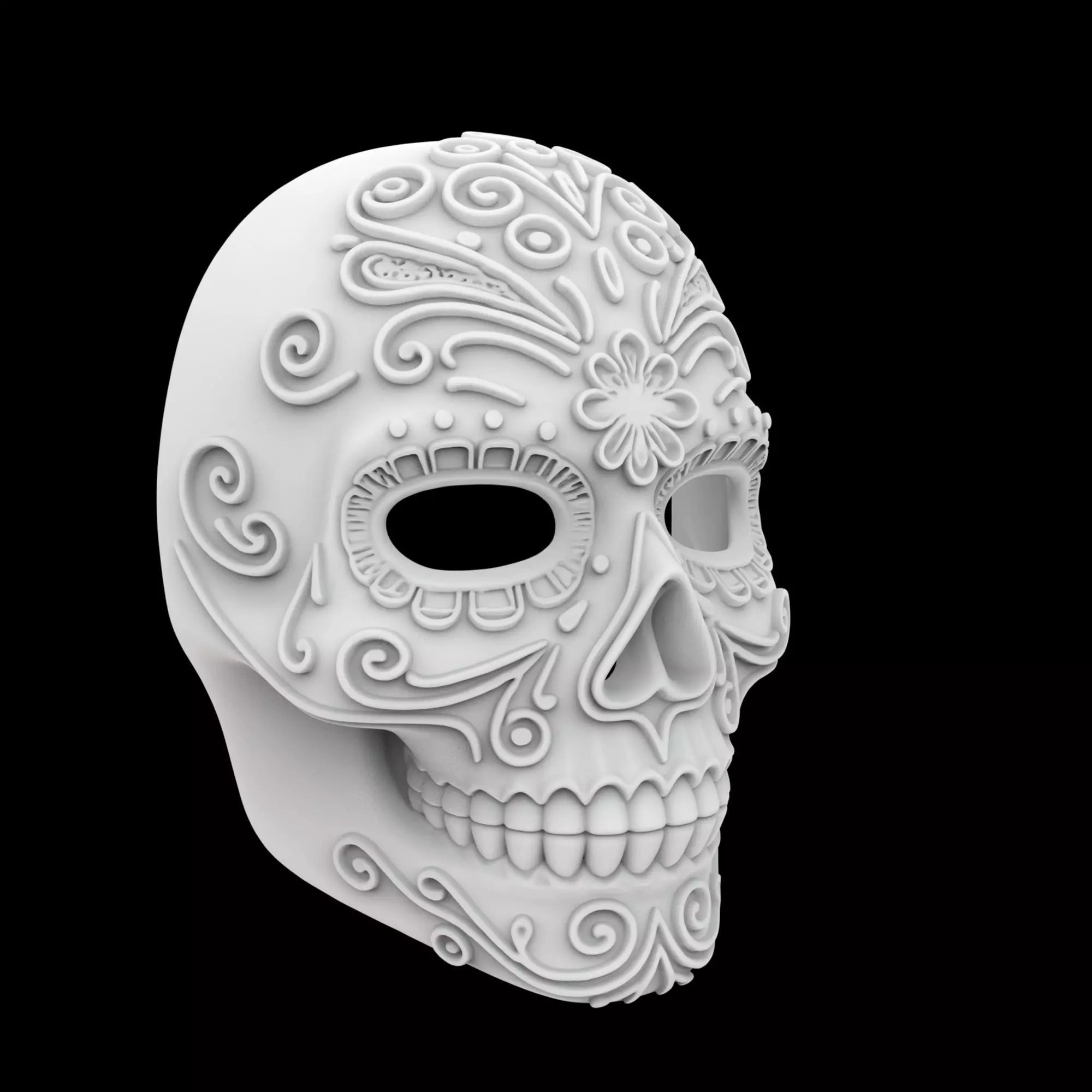 Day of the Dead Mask 3D Print Model 3D print model