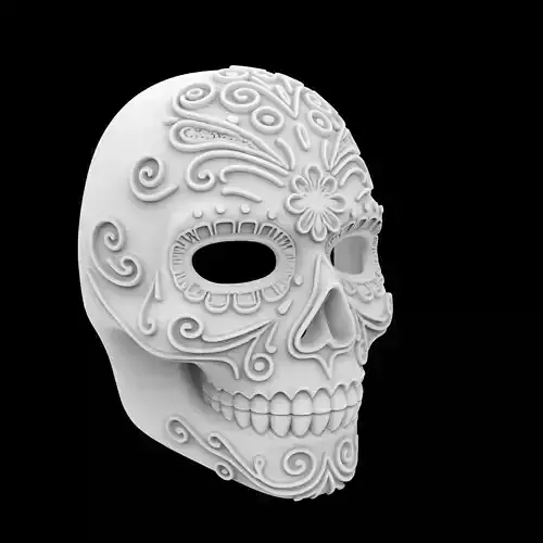 Day of the Dead Mask 3D Print Model