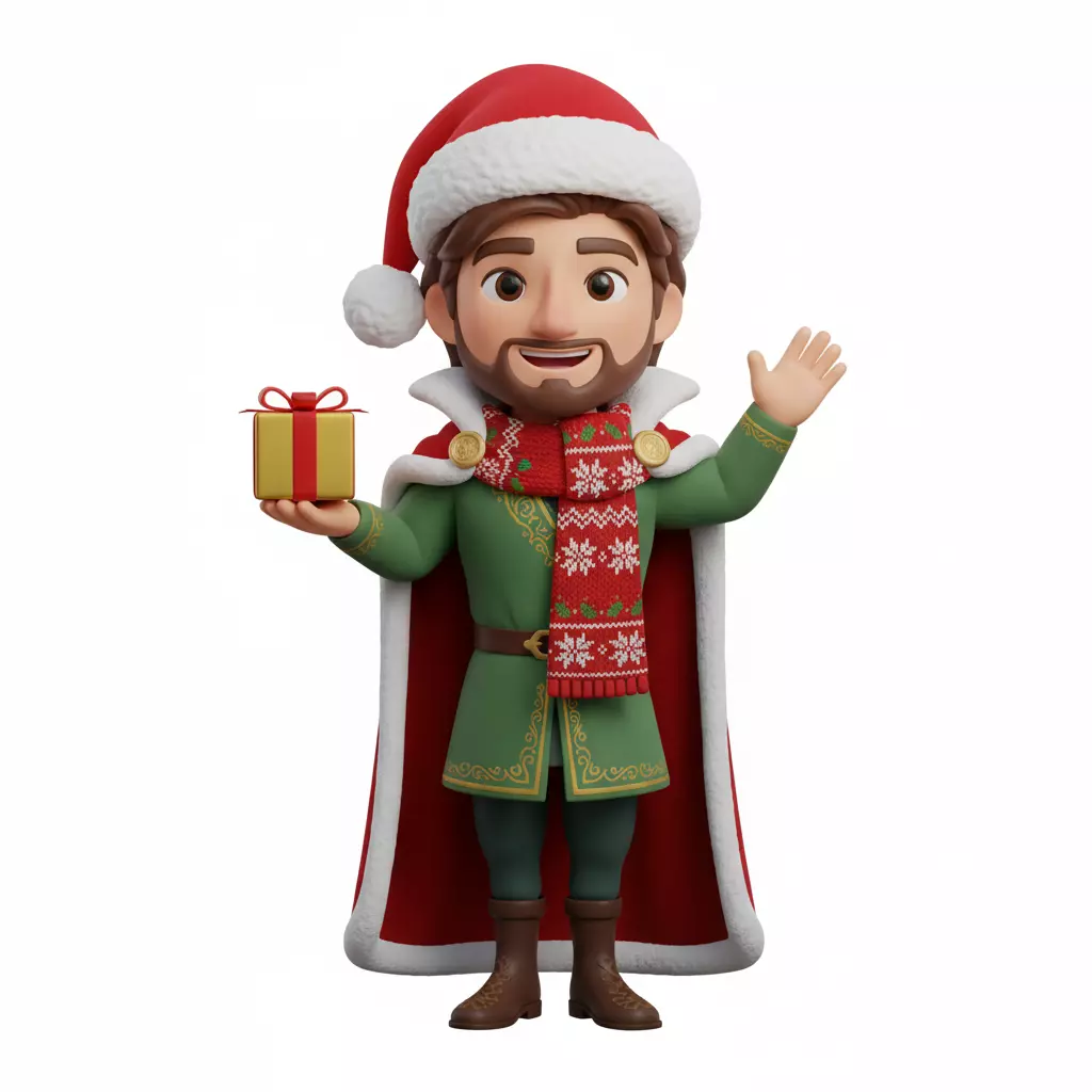 Christmas King Frederic Figure 3D Model 3D print model_0