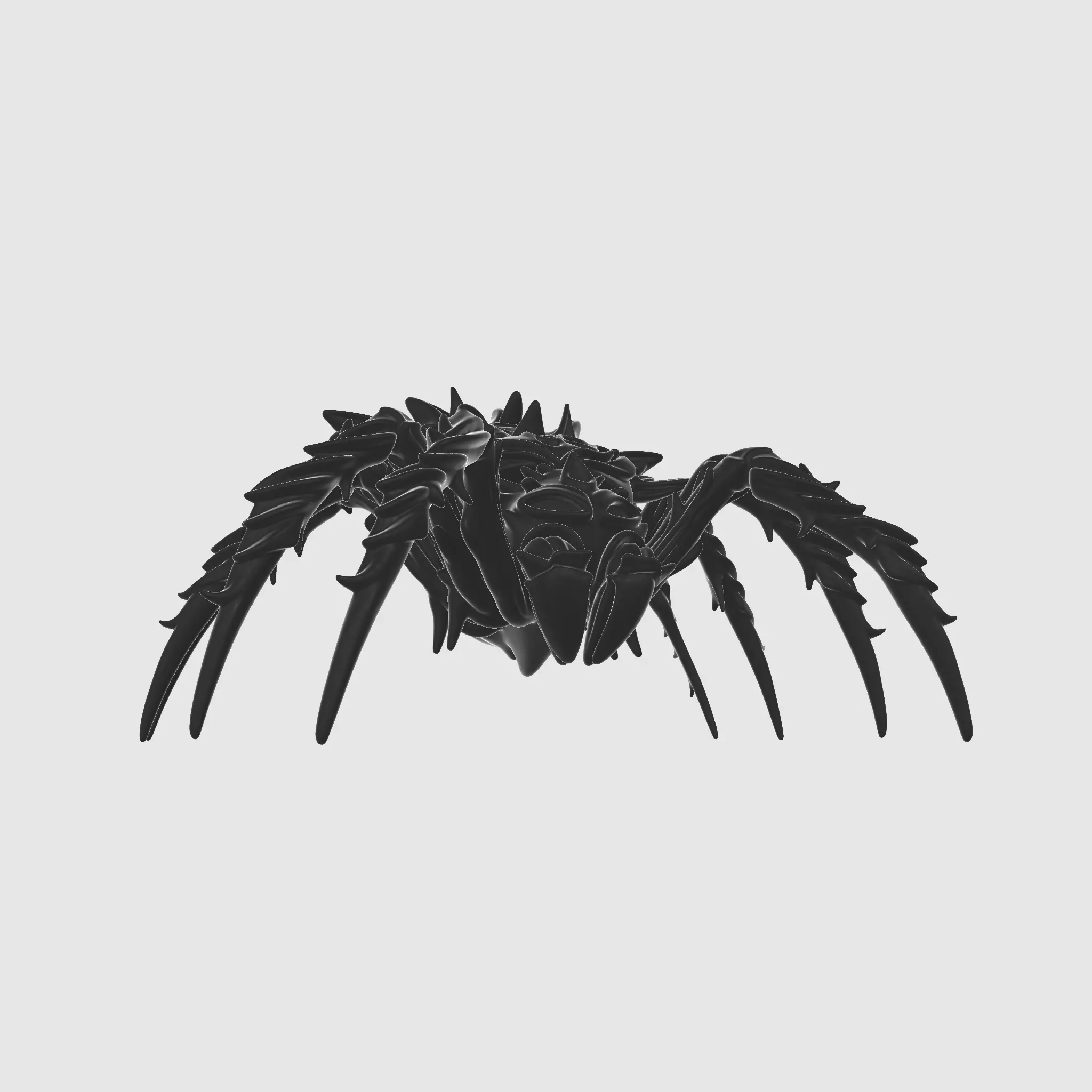 Dark Tribal Spider Decorative Fantasy Creature 3D print model_4