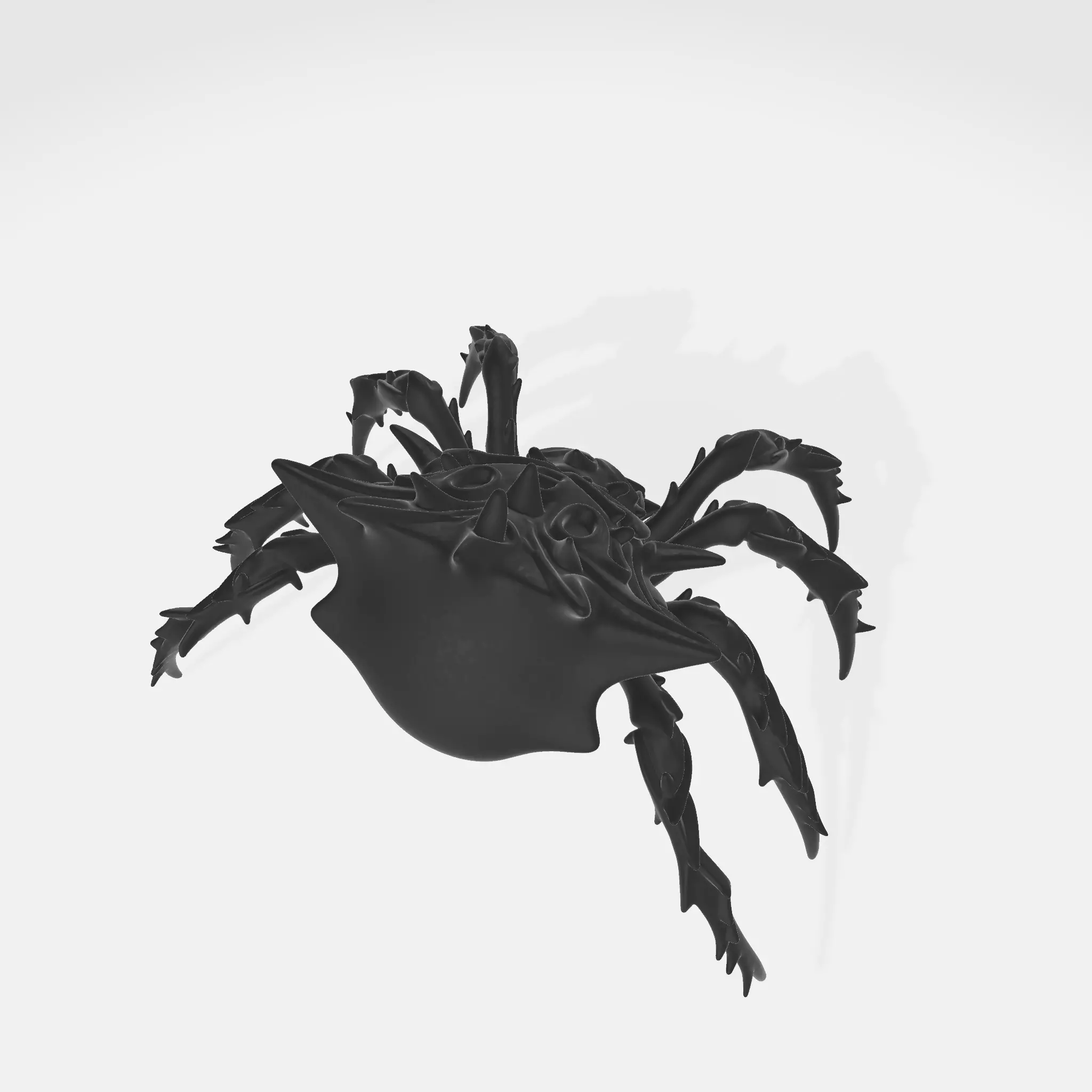 Dark Tribal Spider Decorative Fantasy Creature 3D print model_3